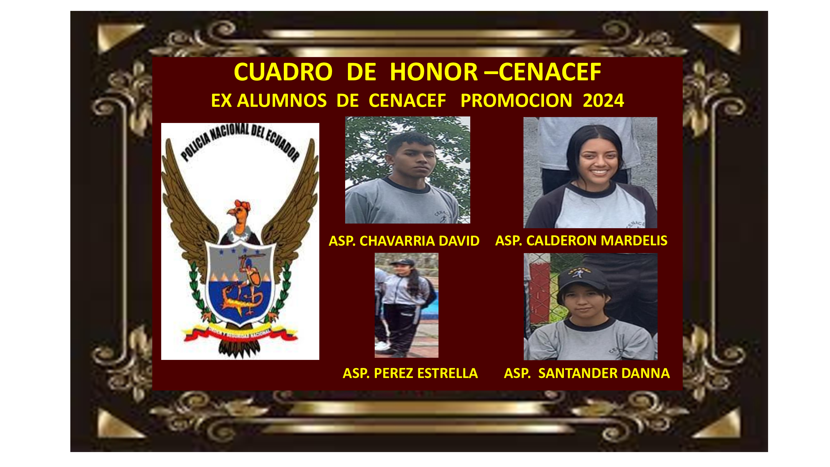 Cuadro de Honor - 2024